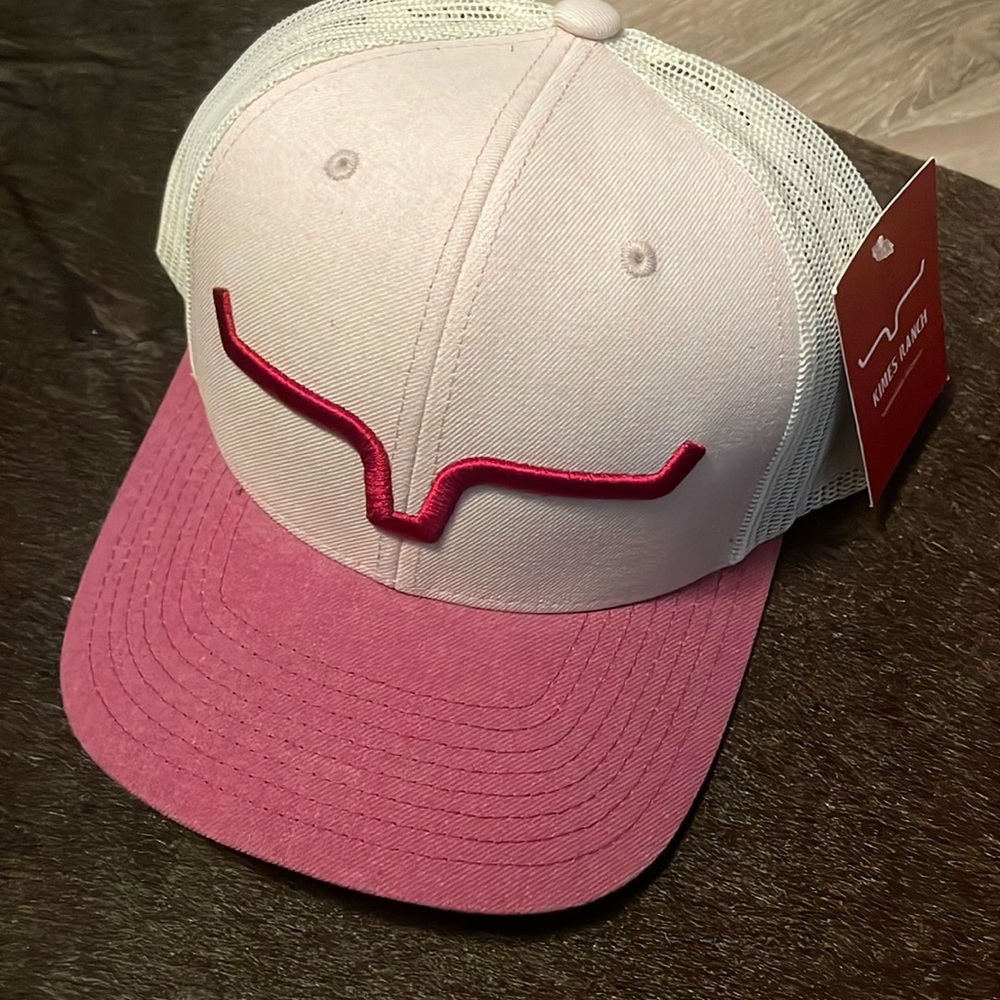 Blush Heather pink Kimes Ranch Trucker Hat
